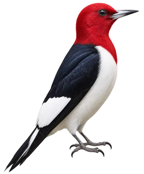 Interactive Red-headed Woodpecker Character